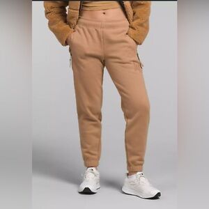 NWT The‎ North Face Heavyweight Fleece Women’s Sz S Tan Beige Sweatpants Joggers